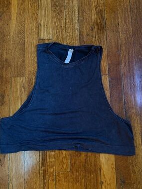 High-Neck Black Crop Tank Top